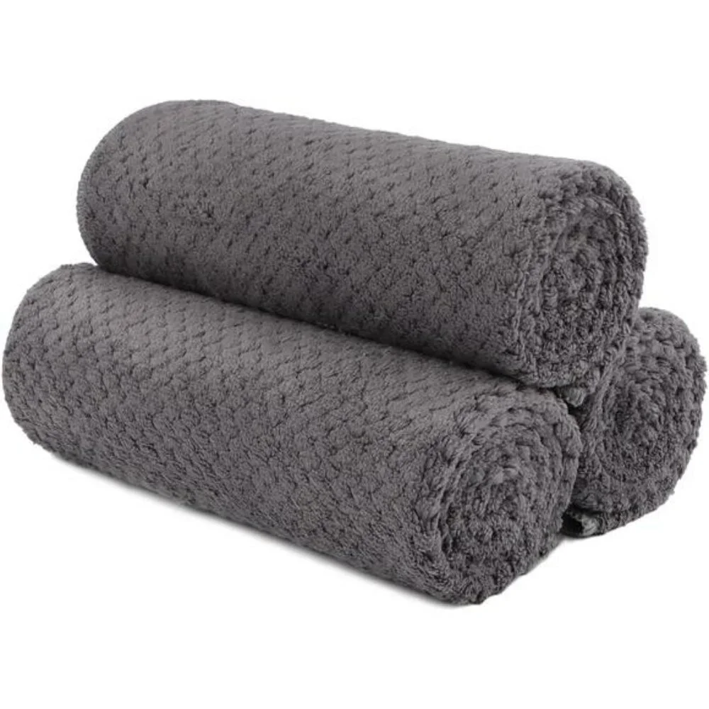 Microfiber Gym Towels 3 Pack Quick Dry Soft Absorbent Workout Yoga Spa Fitness